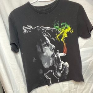 Tops - black bob marley t-shirt Tops - black bob marley t-shirt